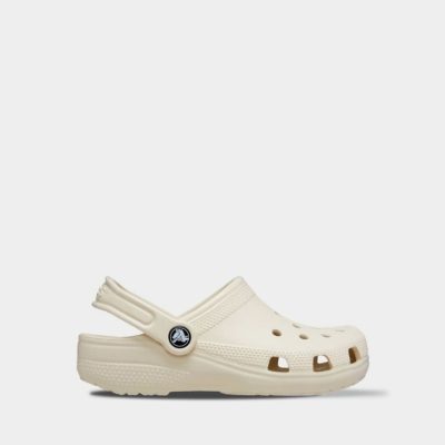 Crocs Kids Classic Bone арт. 206991 / Дитячі Сабо Крокс Бежеві